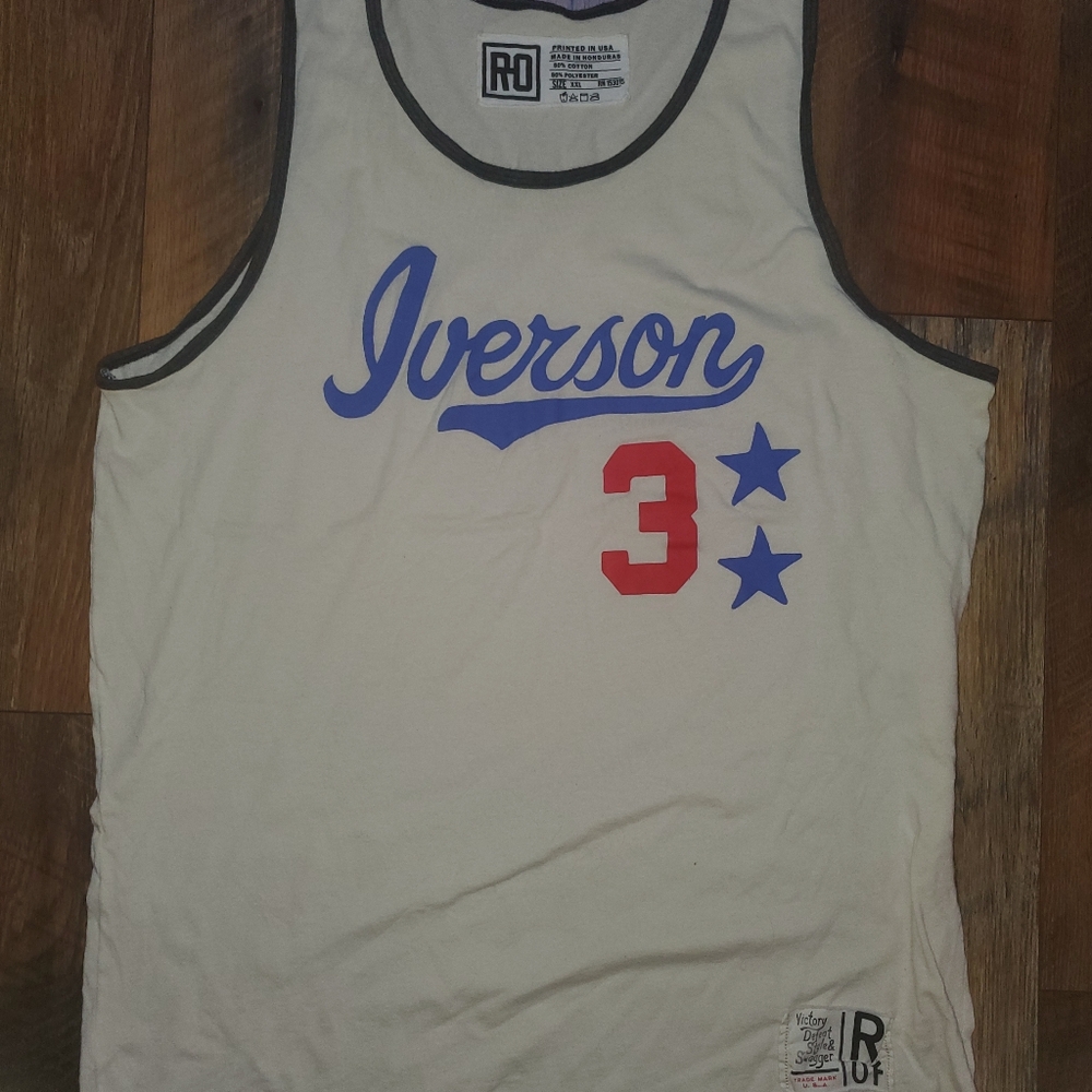 Iverson Tank Top with Blue and Red Accents